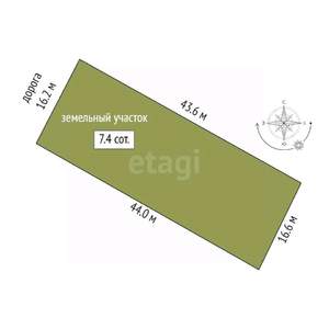 Дом 224м², 1-этажный, участок 8 сот.