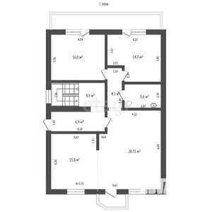 Дом 494м², 3-этажный, участок 4 сот.