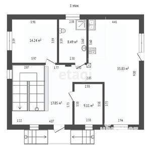 Дом 278м², 3-этажный, участок 4 сот.