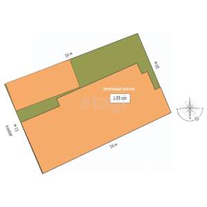 Дом 107м², 2-этажный, участок 2 сот.