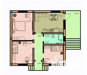 Дом 70м², 1-этажный, участок 4 сот.