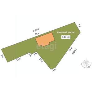 Дом 47м², 1-этажный, участок 5 сот.