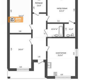 Дом 120м², 1-этажный, участок 5 сот.