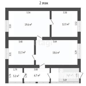 Дом 166м², 2-этажный, участок 8 сот.