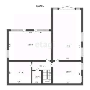 Дом 408м², 2-этажный, участок 11 сот.