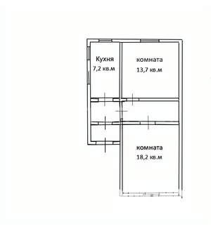 Дом 50м², 1-этажный, участок 6 сот.