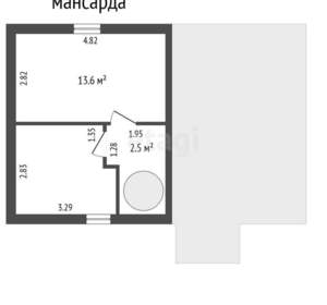Дом 87м², 2-этажный, участок 4 сот.