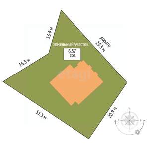 Дом 180м², 2-этажный, участок 7 сот.