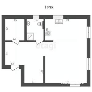 Дом 143м², 2-этажный, участок 4 сот.