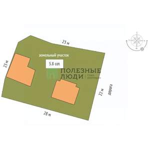 Дом 77м², 2-этажный, участок 3 сот.