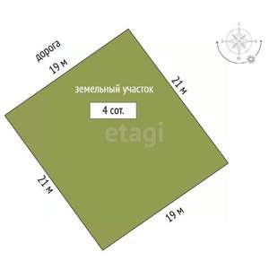 Дом 99м², 1-этажный, участок 4 сот.