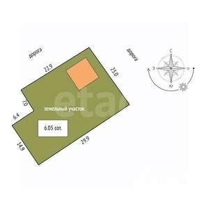 Дом 142м², 2-этажный, участок 6 сот.