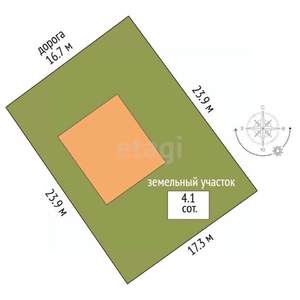 Дом 114м², 2-этажный, участок 4 сот.