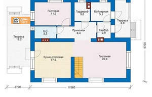 Дом 100м², 2-этажный, участок 5 сот.