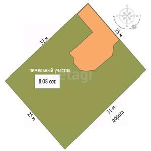 Дом 175м², 2-этажный, участок 8 сот.