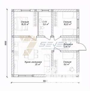 Дача 70м², 1-этажный, участок 4 сот.