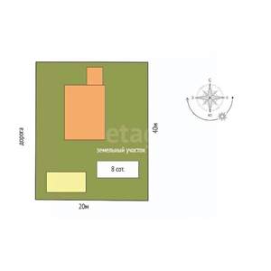 Дом 254м², 2-этажный, участок 8 сот.