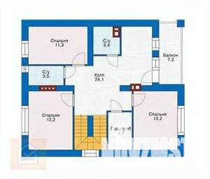 Дом 100м², 2-этажный, участок 5 сот.