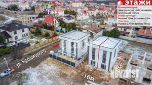 Таунхаус 135м², 3-этажный, участок 3 сот.