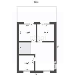 Дача 169м², 2-этажный, участок 8 сот.