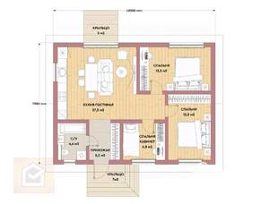 Дом 87м², 1-этажный, участок 4 сот.