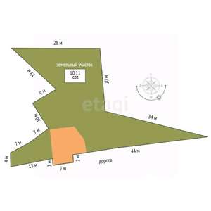 Дом 102м², 2-этажный, участок 6 сот.