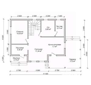 Дом 108м², 2-этажный, участок 4 сот.