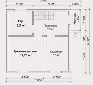 Дача 65м², 2-этажный, участок 4 сот.