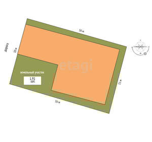 Дом 180м², 2-этажный, участок 2 сот.