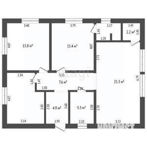 Дом 101м², 1-этажный, участок 4 сот.