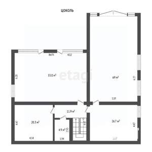 Дом 408м², 2-этажный, участок 11 сот.