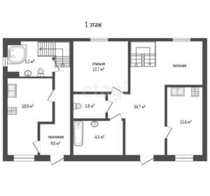 Дом 180м², 2-этажный, участок 2 сот.