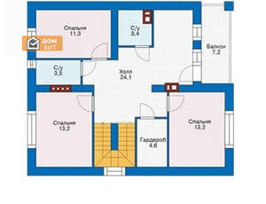 Дом 100м², 2-этажный, участок 5 сот.