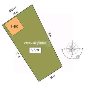 Дача 100м², 3-этажный, участок 6 сот.