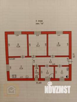 Дом 84м², 1-этажный, участок 4 сот.