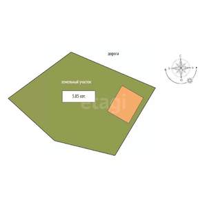 Дом 127м², 2-этажный, участок 6 сот.