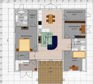 Дом 125м², 1-этажный, участок 4 сот.