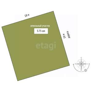 Дом 80м², 1-этажный, участок 4 сот.