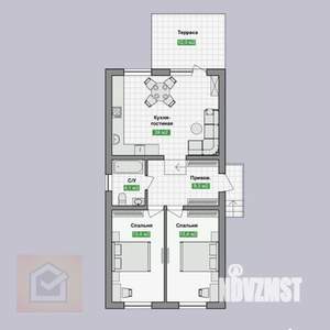 Дом 90м², 1-этажный, участок 5 сот.