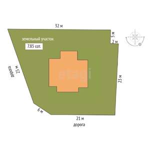 Дом 214м², 2-этажный, участок 8 сот.