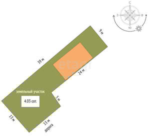 Дом 171м², 3-этажный, участок 4 сот.