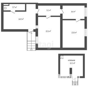 Дом 75м², 1-этажный, участок 4 сот.