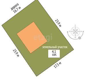 Дом 114м², 2-этажный, участок 4 сот.