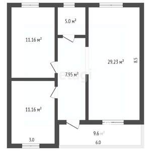 Дом 90м², 1-этажный, участок 4 сот.