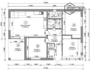 Дом 117м², 1-этажный, участок 4 сот.