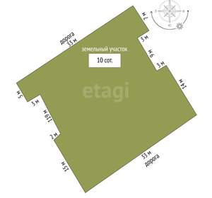 Дом 250м², 1-этажный, участок 10 сот.