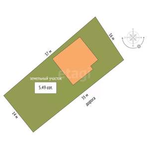 Дом 92м², 1-этажный, участок 6 сот.