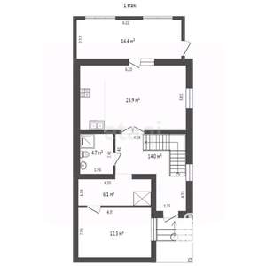 Дом 137м², 2-этажный, участок 6 сот.