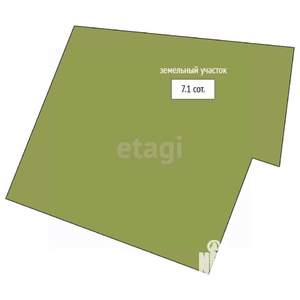 Дом 48м², 1-этажный, участок 7 сот.