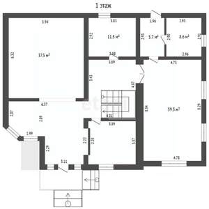 Дом 561м², 3-этажный, участок 12 сот.